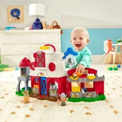 Fisher Price Little People Dierenverzorgingsboerderij + Geluid -Speelgoed Kortingswinkel 0194735082490 2