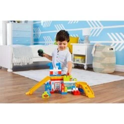 Mega Bloks First Builders Race Car Garage -Speelgoed Kortingswinkel 0887961659498 3