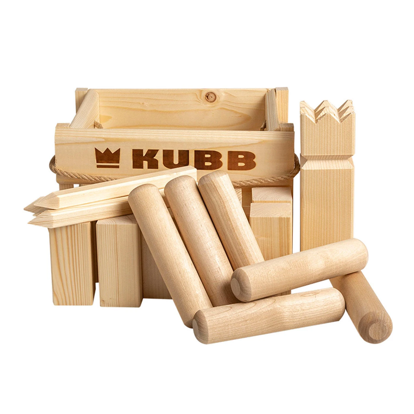 KUBB Vikingsspel In Houten Box 5 KUBB Vikingsspel In Houten Box - Afbeelding 3