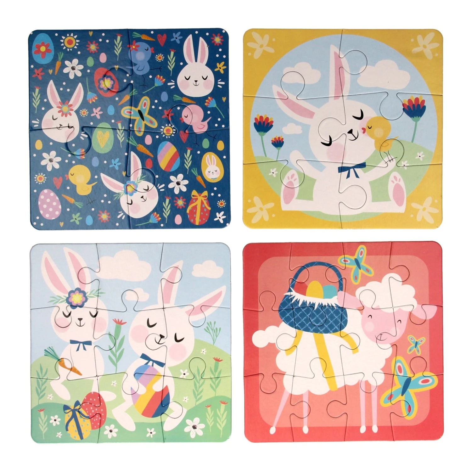 Kinderpuzzel Pasen, 4in1 4 Kinderpuzzel Pasen, 4in1 - Afbeelding 2