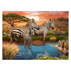 Ravensburger Puzzel Zebra's Bij De Drinkplaats, 500st. -Speelgoed Kortingswinkel 2142083b