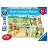 Ravensburger Puzzel 3x49 Stukjes Een Dag Op De Manege