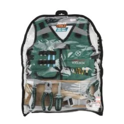 Toi Toys Powertools Verkleedset - Timmerset Met Vest En Accessoires