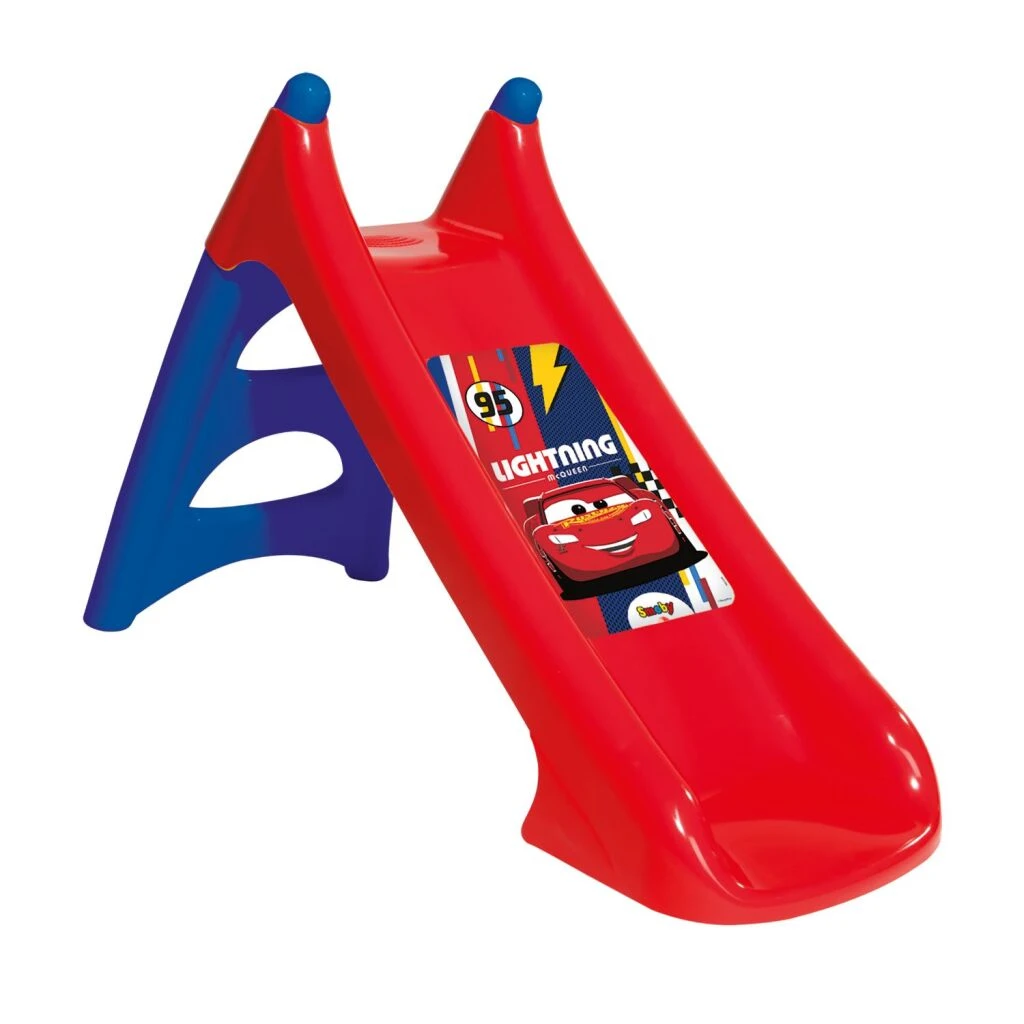 Smoby Disney Cars Glijbaan 125x50x75 Cm Rood/Blauw 3 Smoby Disney Cars Glijbaan 125x50x75 Cm Rood/Blauw