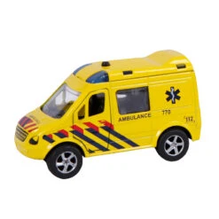 2-Play Ambulance Die Cast Pull Back Met L/G