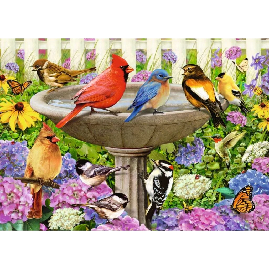 Ravensburger Puzzel 500 Stukjes The Birdbath 3 Ravensburger Puzzel 500 Stukjes The Birdbath