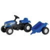 ROLLY TOYS Traptractor RollyKid New Holland T7040 Junior Blauw -Speelgoed Kortingswinkel 4006485013074 1