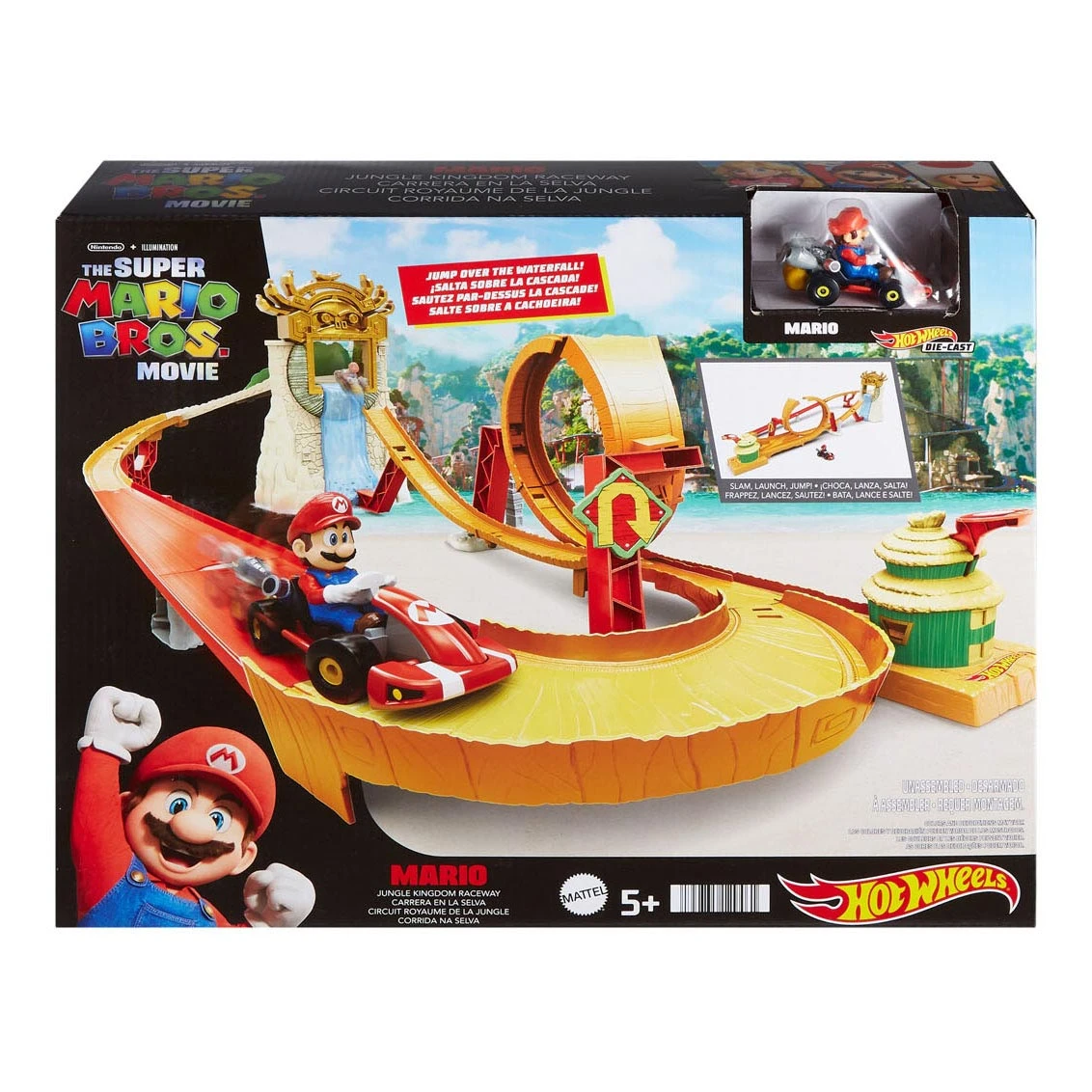 Hot Wheels Mario Kart Kong Island Racebaan 4 Hot Wheels Mario Kart Kong Island Racebaan - Afbeelding 2