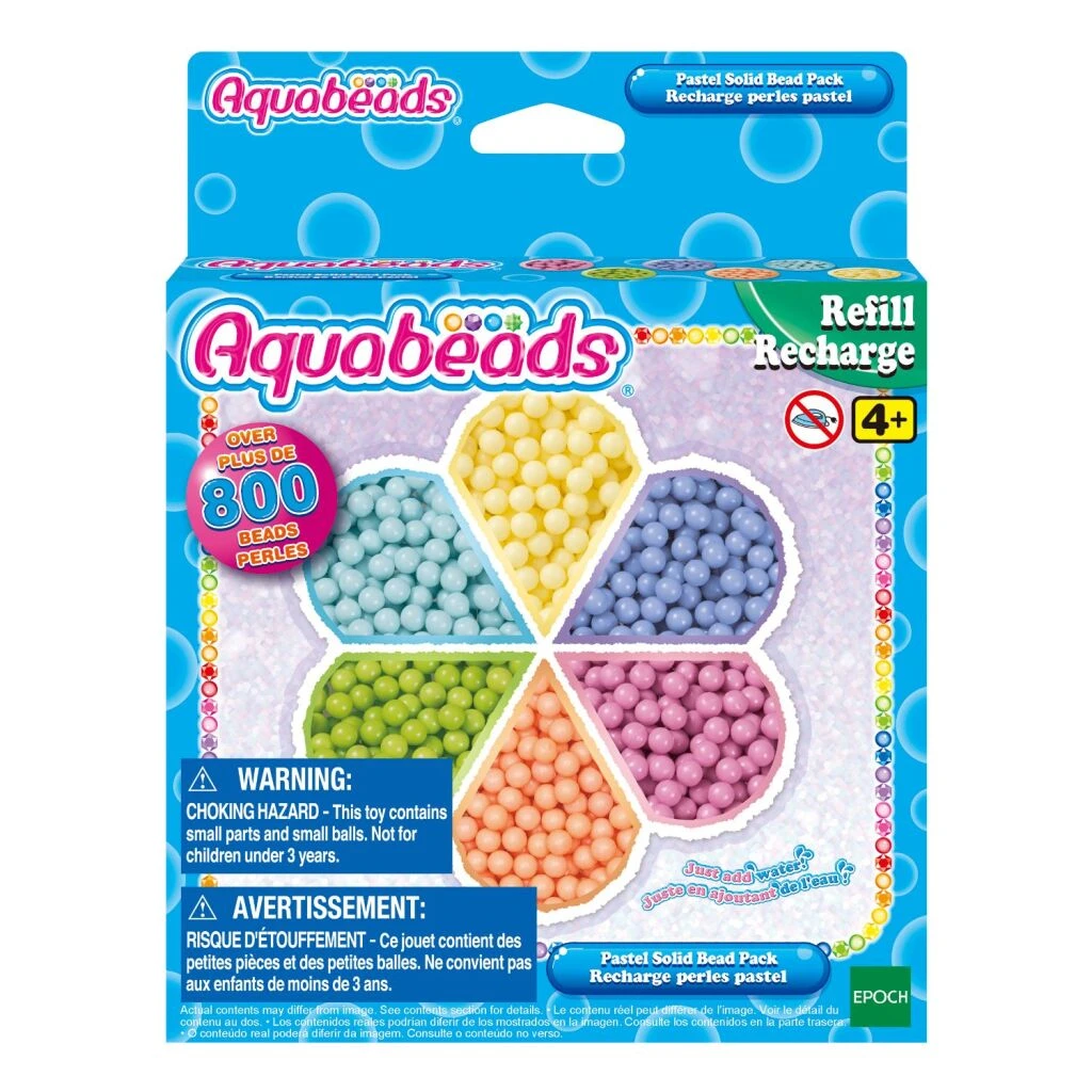 Aquabeads Pastel Solid Bead Pack 800+ Parels 3 Aquabeads Pastel Solid Bead Pack 800+ Parels
