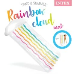 Intex 56804EU Regenboog Wolk Luchtbed 180x86 Cm -Speelgoed Kortingswinkel 6941057420127 1