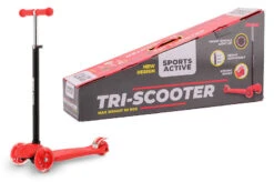Johntoy Sports Active Tri-scooter Rood/zwart