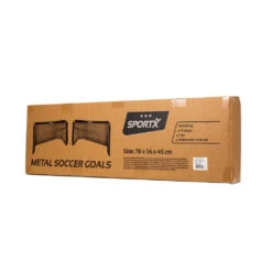 SportX Metalen Voetbaldoelen 78x56x45 Cm 2 Stuks Zwart -Speelgoed Kortingswinkel 8712051093208 2