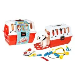 Toi Toys Toi-Toys Puppy In Reismand + Dierenarts Accessoires