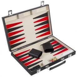 Basic Backgammon In Koffer Zwart